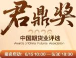 见证行业标杆！2026中国期货业君鼎奖评选，正式开启！